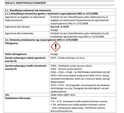 Biały Jeleń Rumianek i Alantoina, żel do mycia naczyń, 1l