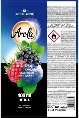 Arola, General Fresh Owoce Leśne, odświeżacz powietrza, aerozol 400ml