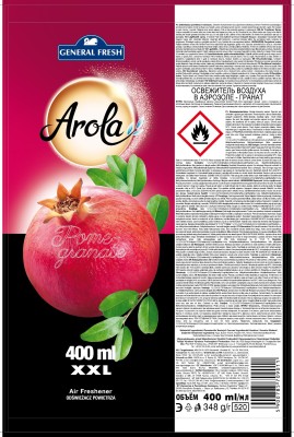 Arola, General Fresh Owoc Granatu, odświeżacz powietrza, aerozol 400ml