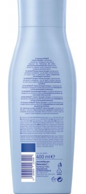 Nivea Lift Volume, szampon zwiększający objętość do włosów cienkich, 400ml