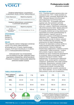 VC 420 Dezopol, skoncentrowany preparat dezynfekcyjno-myjący o działaniu bakteriobójczym i grzybobójczym, przeznaczony do mycia podłóg ścian i sprzętó