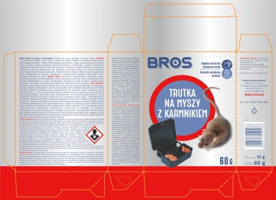 Bros karmnik z trutką na myszy 1 sztuka