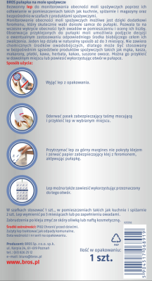 Bros pułapka na mole spożywcze kuchenne 1 sztuka