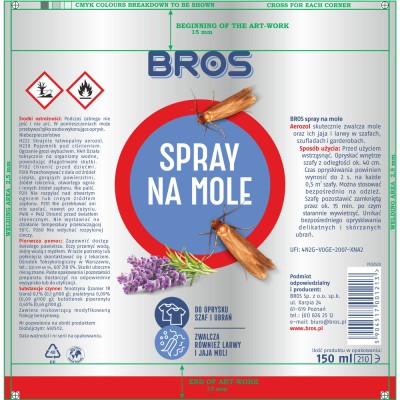 Bros środek na mole spray 150ml