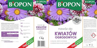 Biopon, nawóz granulowany do kwiatów ogrodowych, 1kg