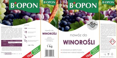 Biopon, nawóz granulowany do winorośli, 1kg