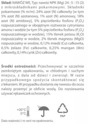 Biopon, długo działający nawóz granulowany uniwersalny, 1kg