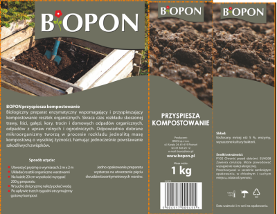 Biopon, komposter przyśpieszający kompostowanie, 1kg