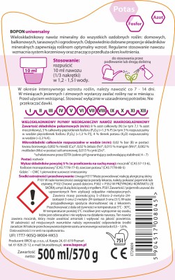 Biopon, nawóz w płynie uniwersalny, 500ml