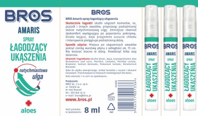 Bros środek łagodzący ukąszenia spray 8ml