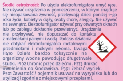 Bros Elektro Dla Dzieci urządzenie elektryczne przeciw komarom + 10 wkładów