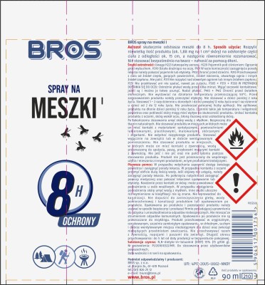 Bros środek odstraszający meszki spray 90ml