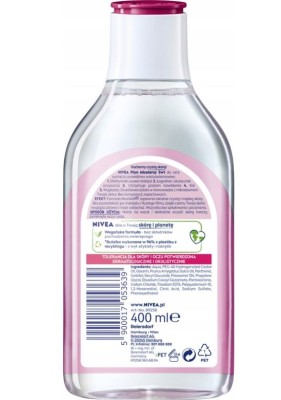 Nivea, Pielęgnujący płyn micelarny, skóra sucha, 400ml