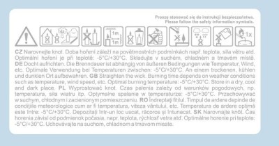 Bispol, wkład olejowy do znicza, biały, 108 godzin palenia, 24 sztuki