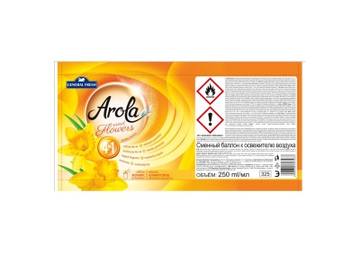 Arola, General Fresh, Freshmatic, Słodkie Kwiaty, samouwalniający odświeżacz powietrza, zapas, 250ml