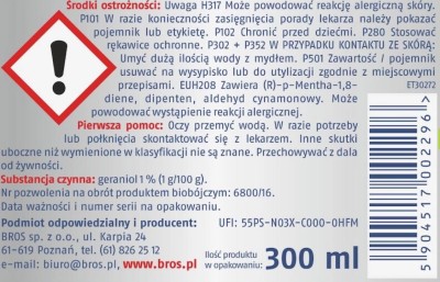 Bros Postrach psa i kota odstraszacz zapachowy 300ml