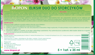 Biopon, Eliksir Duo, odżywka do storczyków, 35ml, 6 sztuk