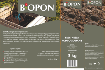 Biopon, Komposter przyspieszający kompostowanie, 3kg