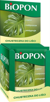 Biopon, chusteczka do pielęgnacji liści, 15 sztuk