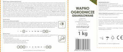 Biopon, wapno ogrodnicze granulowane, 1kg