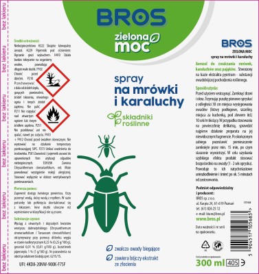 Bros Zielona Moc spray na mrówki i karaluchy 300ml