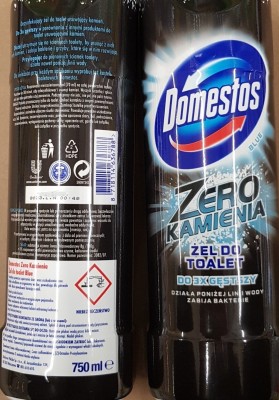 Domestos, Zero Kamienia Blue, żel do toalet, 750ml