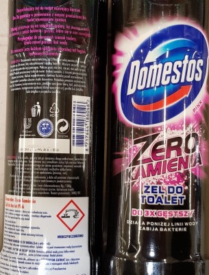 Domestos, Zero Kamienia Pink, żel do toalet, 750ml