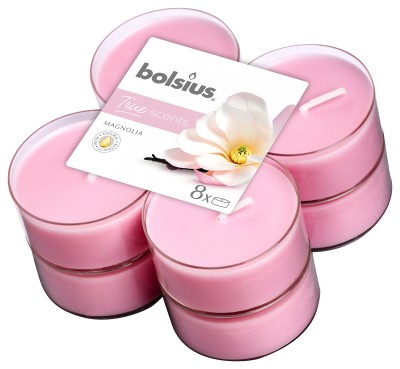 Bolsius True Scents, Magnolia, podgrzewacz maxi 8szt, 8 godzin