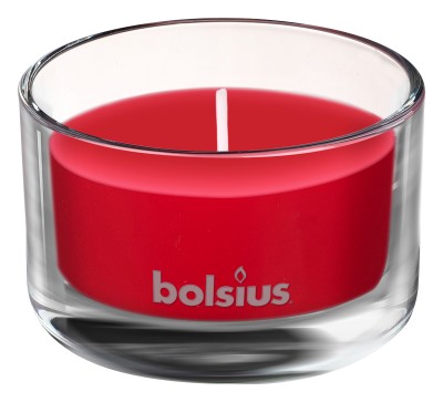 Bolsius True Scents, Granat, świeca w szkle 50/80mm