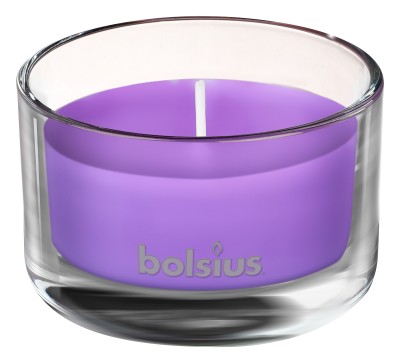 Bolsius True Scents, Lawenda, świeca w szkle 50/80mm