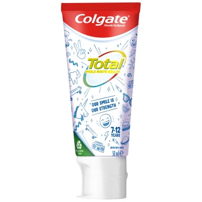 Colgate Total Junior 7-12 lat pasta do zębów dla dzieci 50ml 