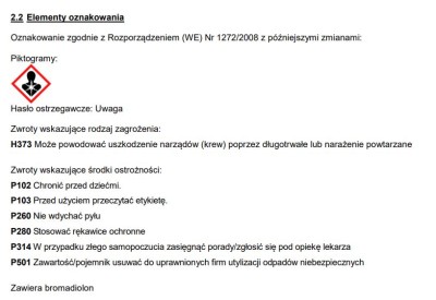 Bros trutka w formie ziarna na myszy i szczury 140g