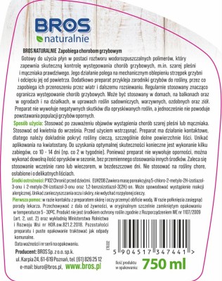 Bros naturalny środek zapobiegający chorobom grzybowym 750ml 