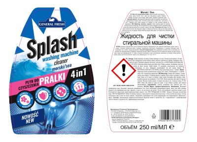 Splash General Fresh Morski płyn do czyszczenia pralki 250ml 