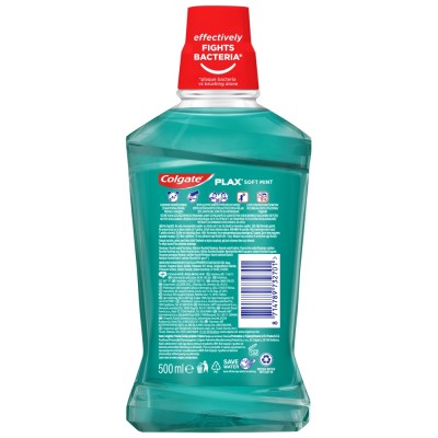  Colgate Plax Soft Mint płyn do płukania jamy ustnej 500ml 