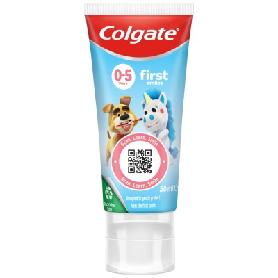 Colgate Kids First Smiles od 0-5 lat pasta do zębów dla dzieci 50ml