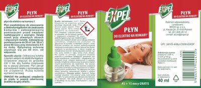 Expel płyn do urządzenia elektronicznego na komary 60 nocy