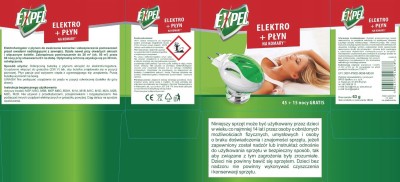 Expel urządzenie elektroniczne plus płyn na komary 60 nocy