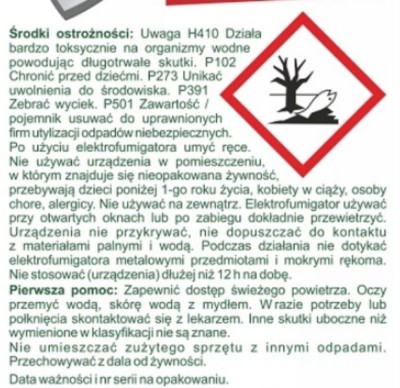 Expel urządzenie elektroniczne plus wkłady na komary 10 sztuk