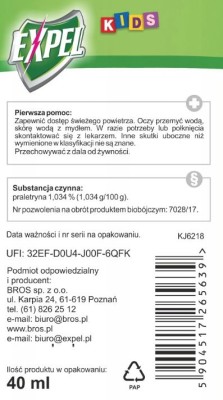 Expel kids płyn do urządzenia elektronicznego na komary 60 nocy