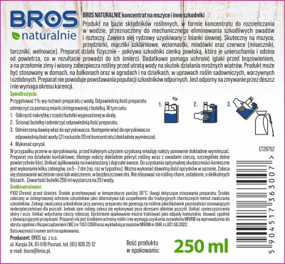 Bros Naturalnie koncentrat na mszyce 250ml